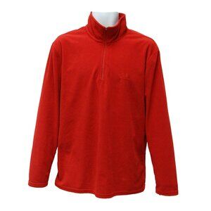 The North Face Men's TKA 100 1/4 Zip Fleece Pullover, Red, Large L